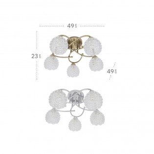 Plafón de techo Bagan (5 Luces)