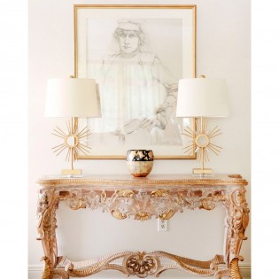 Lampara de mesa Sun King