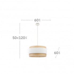 Lámpara de techo Kandy Blanco (3 luces)