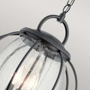 Lámpara colgante de exterior Vandalia L