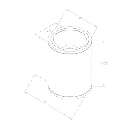 Aplique de pared de exterior LED Shim (5W)