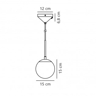 Lámpara de techo Grant 15