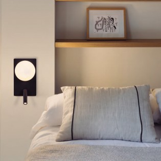 Aplique con lector LED Glos (3W)