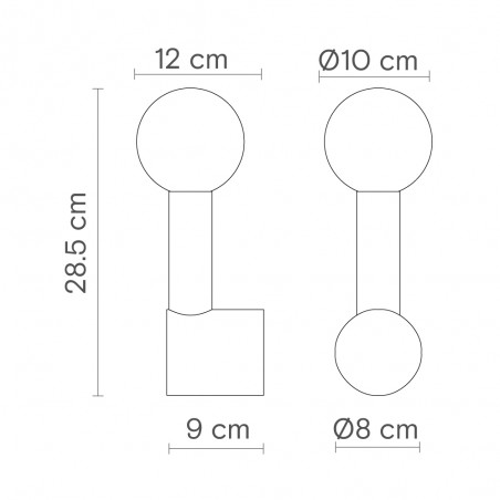 Aplique de pared Rigoberta Mono