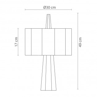Lámpara de mesa Rain