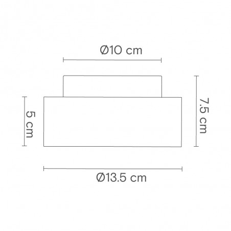 Plafón de techo LED Rock 14 (4W)