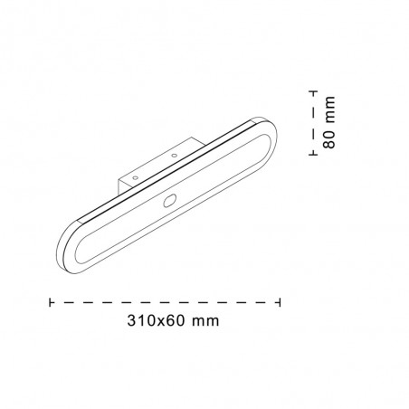 Aplique de pared LED Beto Sensor (22W)