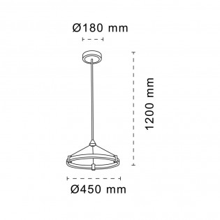 Lámpara de techo LED Enzo (36W)