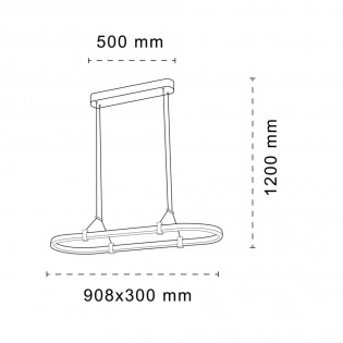 Lámpara de techo LED Cintia (30W)