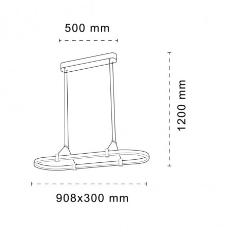 Lámpara de techo LED Cintia (30W)