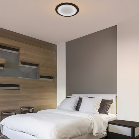 Downlight empotrable LED Halo Negro 3CCT (24W)