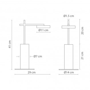 Lámpara de mesa LED Rafaela 3000K (6.5W)