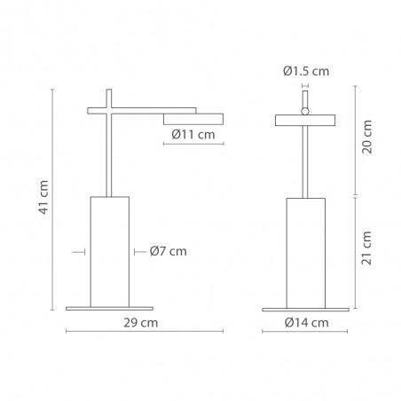 Lámpara de mesa LED Rafaela 3000K (6.5W)