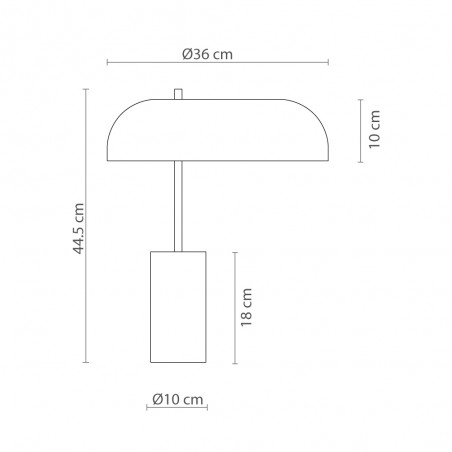Lámpara de mesa Romina