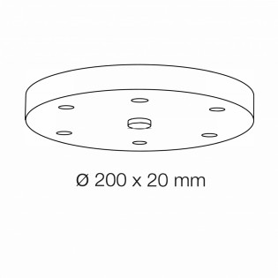 Florón de techo para 6...