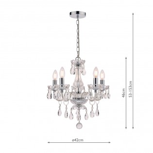 Lámpara de araña Harriet (5 luces)