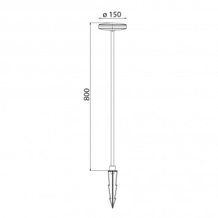 Baliza de exterior LED Akita 80 (12W)