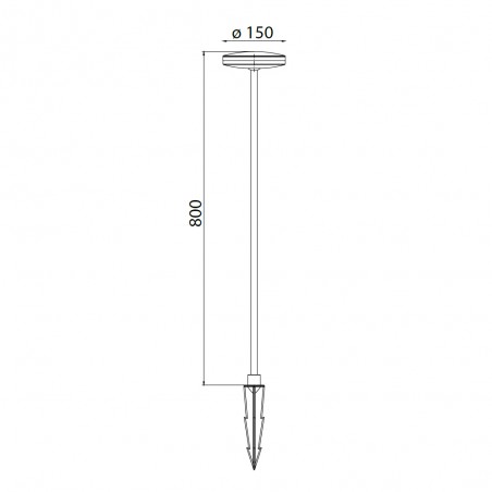 Baliza de exterior LED Akita 80 (12W)