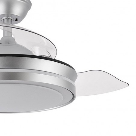 Ventilador LED con aspas plegables Esparta Mini CCT (72W)