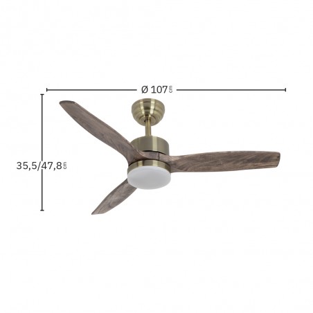 Ventilador de techo LED Torino CCT (24W)