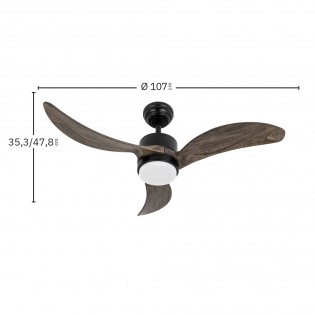 Ventilador de techo LED Bembezar CCT Dim (24W)