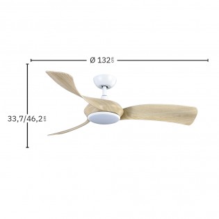 Ventilador de techo LED Cerdeña CCT Dim (30W)