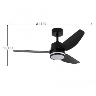 Ventilador de techo LED Jarama CCT (20W)