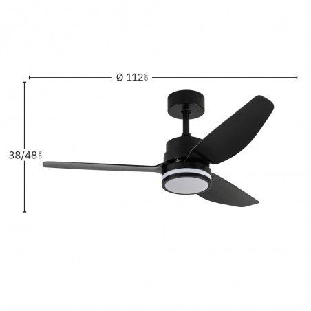 Ventilador de techo LED Jarama CCT (20W)