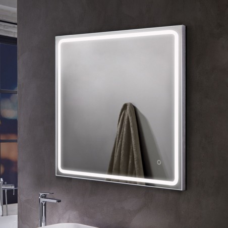 Espejo con luz LED Mia Antivaho (80x80 cm.)