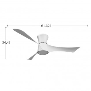 Ventilador de techo LED Tianas CCT Dim (18W)