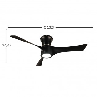 Ventilador de techo LED Tianas CCT Dim (18W)