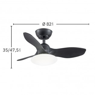 Ventilador de techo LED Paramo CCT (36W)