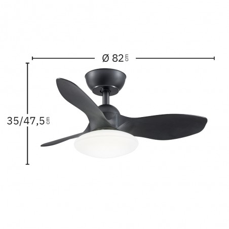 Ventilador de techo LED Paramo CCT (36W)