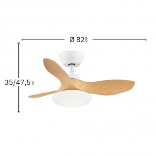 Ventilador de techo LED Paramo CCT (36W)