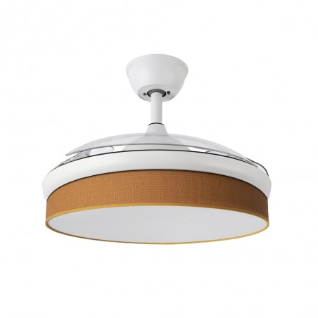 Ventilador LED aspas plegables Moda Mini Naranja (72W)