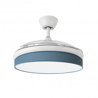 Ventilador LED aspas plegables Moda Azul (72W)