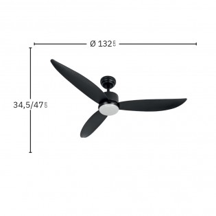 Ventilador de techo LED Genil CCT (24W)