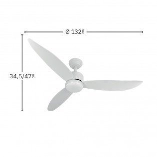 Ventilador de techo LED Genil CCT (24W)