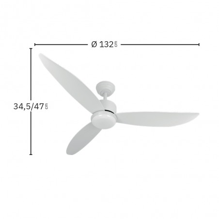 Ventilador de techo LED Genil CCT (24W)