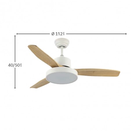 Ventilador de techo LED Kavala CCT (48W)