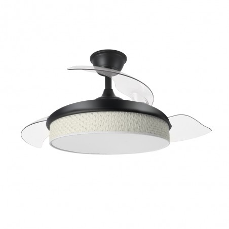 Ventilador LED aspas plegables Moda Cañizo Blanco (72W)