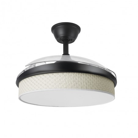 Ventilador LED aspas plegables Moda Cañizo Blanco (72W)