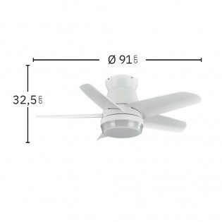 Ventilador de techo LED Neutron II CCT (24W)