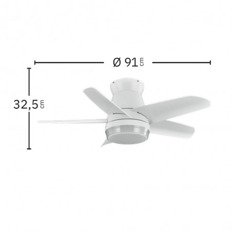 Ventilador de techo LED Neutron II CCT (24W)