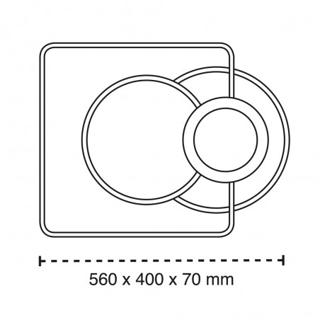 Plafón de techo LED Cora CCT Smart (82W)