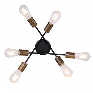 Plafón de techo Sarini II (6 luces)