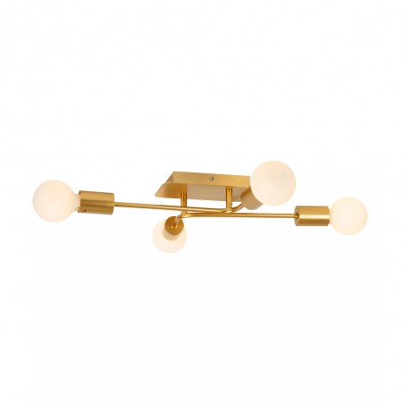 Plafón de techo Lester Oro (4 luces)