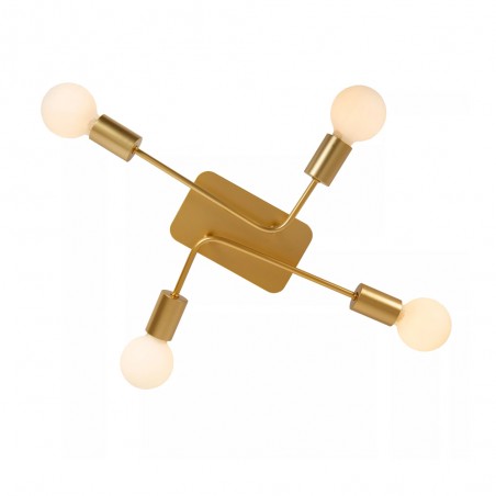 Plafón de techo Lester Oro (4 luces)