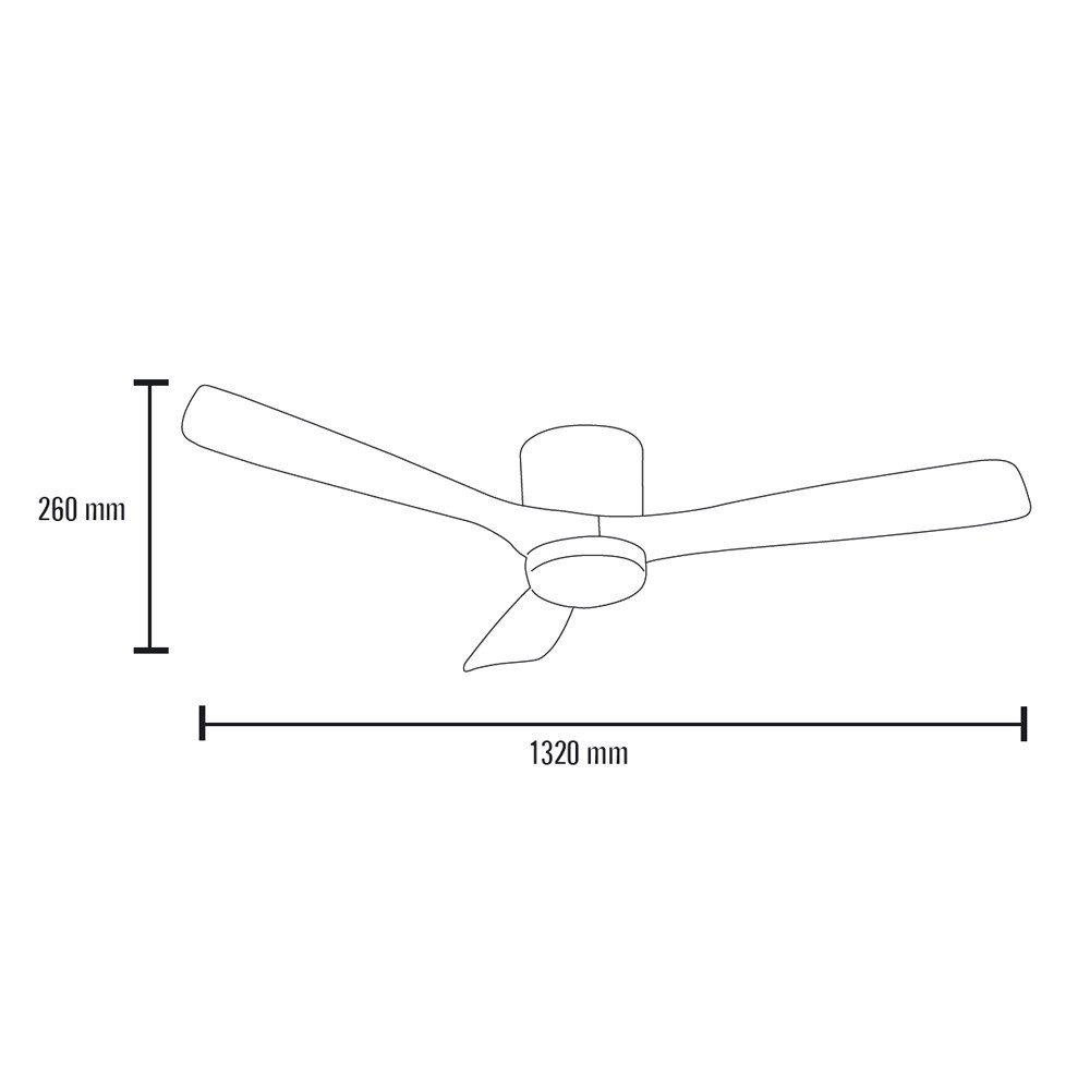 ventilador techo led celestine cct dim 18w