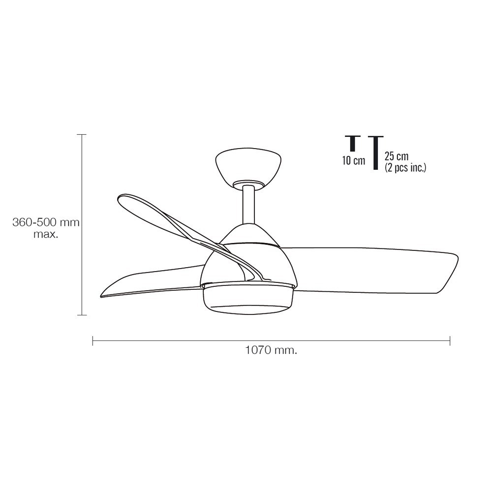 ventilador techo led sumatra cct 18w ventilador techo led sumatra cct 18w